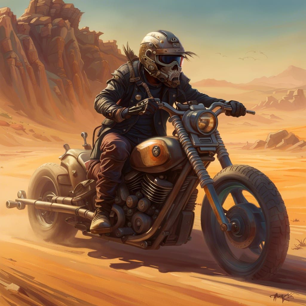 Mad Max outlaw biker  by @forge4ward