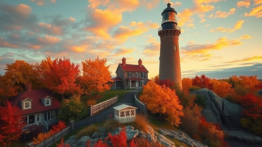 A New England light house   by @Willy Star