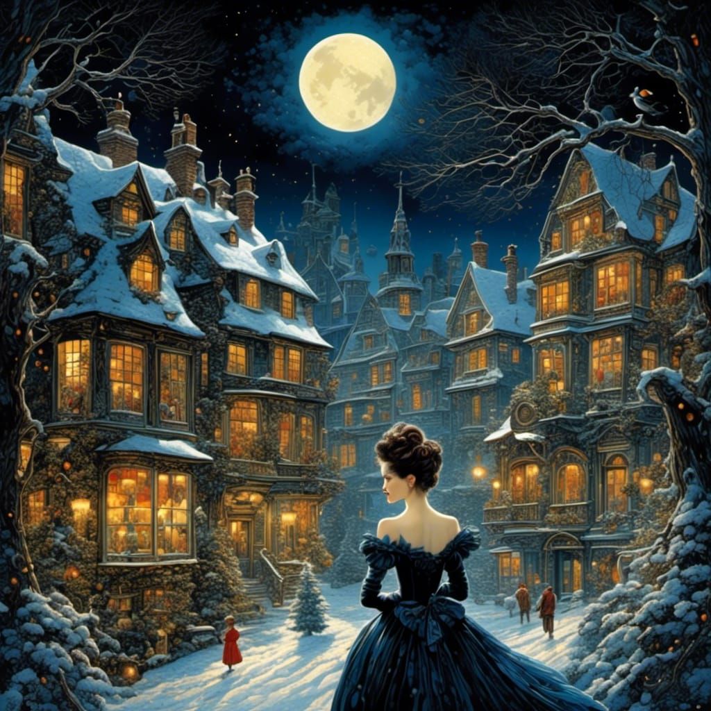 <lora:Extremely Yumi:1.0> Only on Christmas night