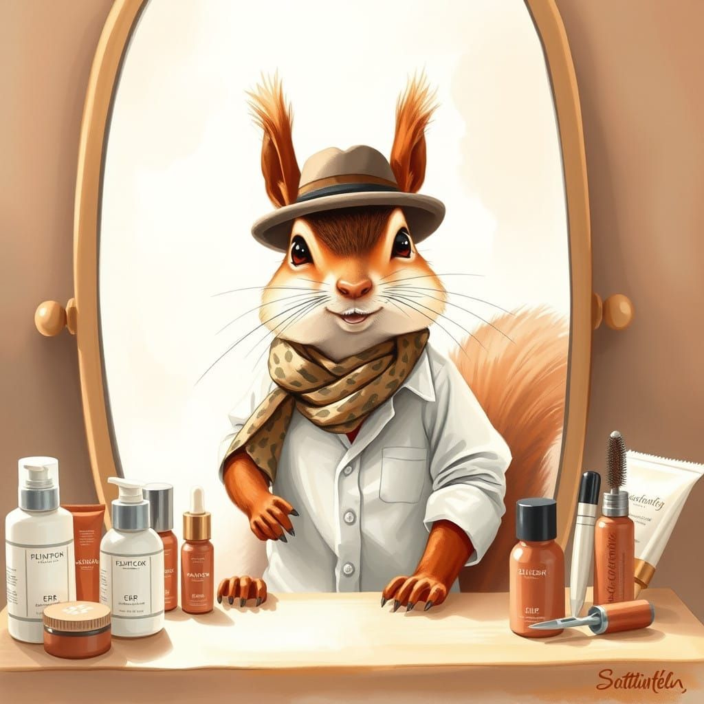Looksmaxxing Squirrel