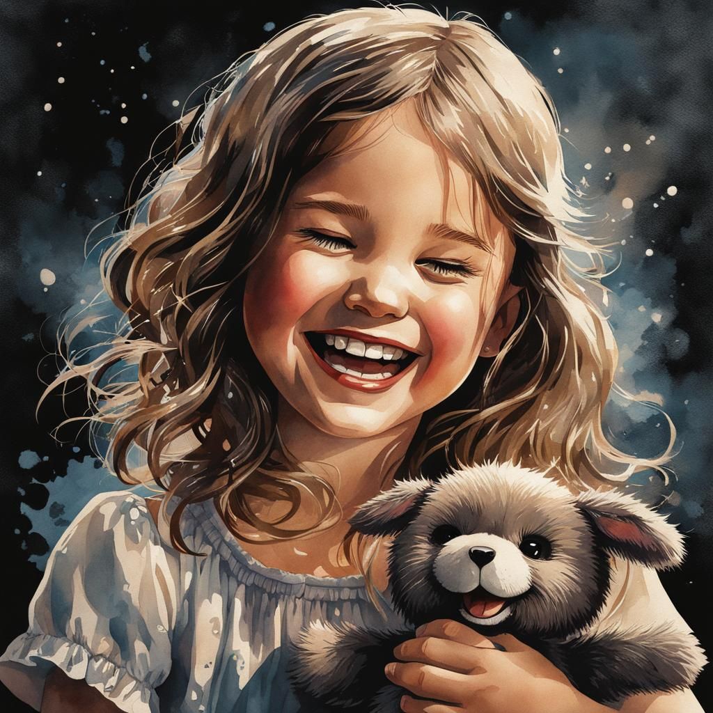 Cute girl laughing  by @Dragoljub
