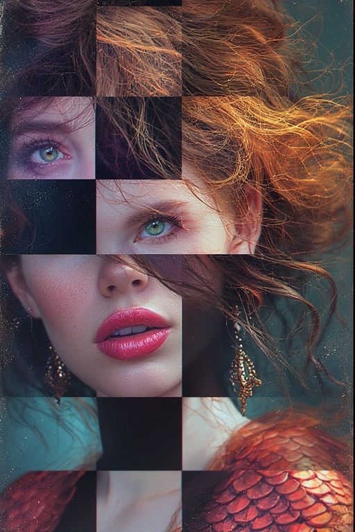 A  high-contrast portrait