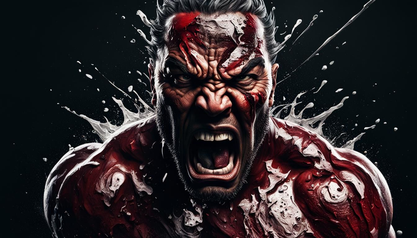 Hyperrealistic Image of Unadulterated Anger