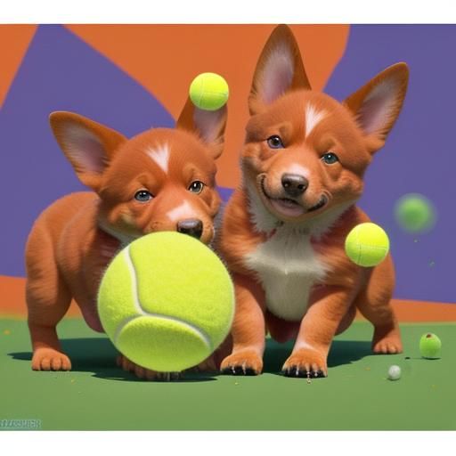 red Australian cattle dog puppies