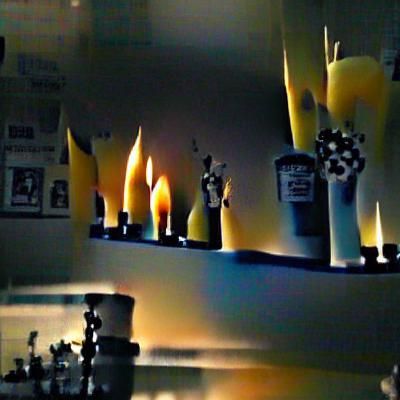 the candles light at midnight