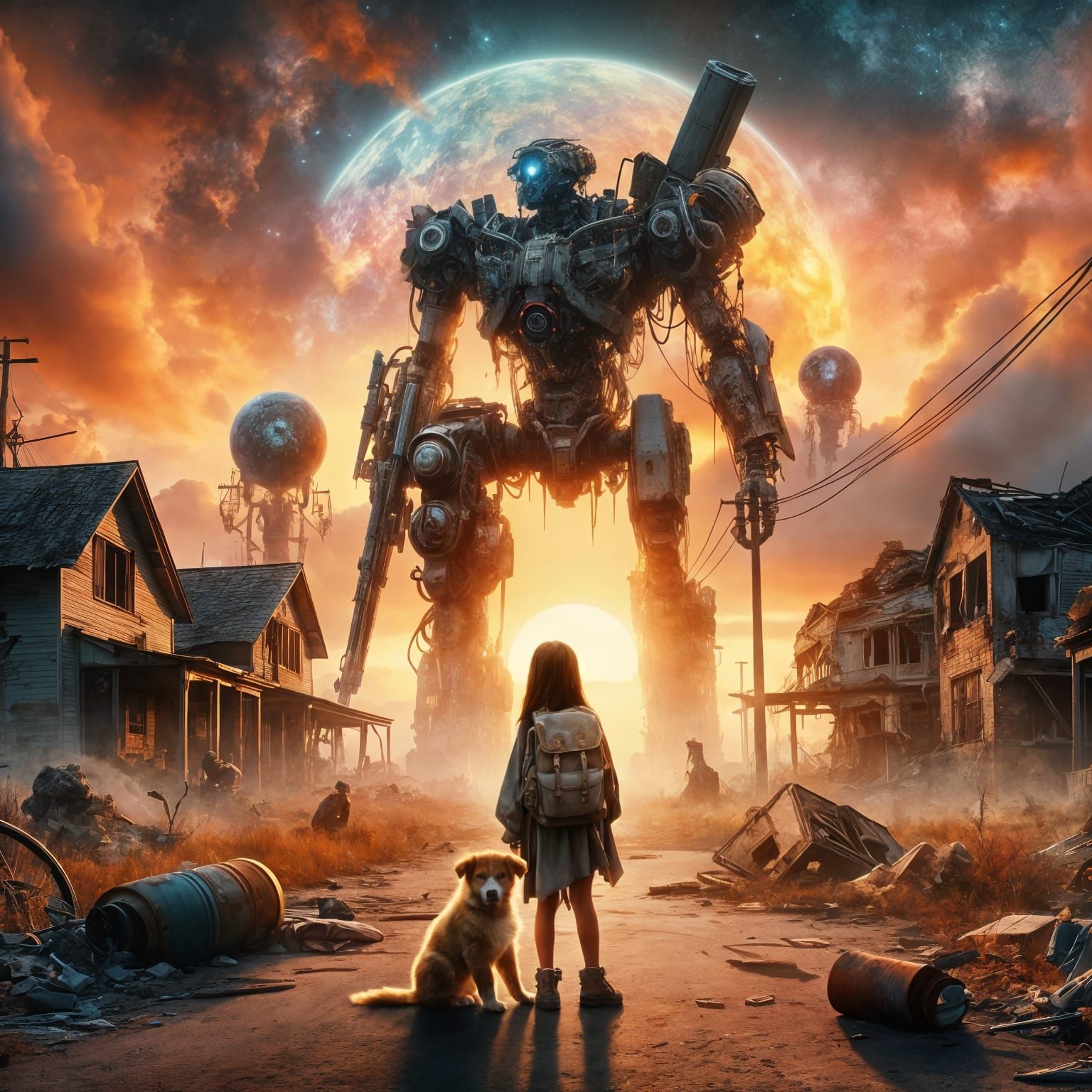 Alone Together In A Mecha World  by @Joe