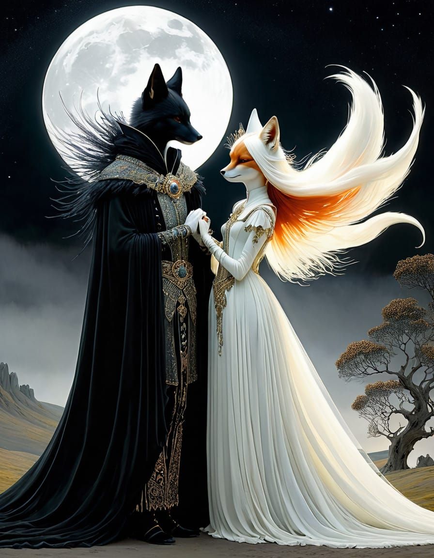 Lovers  by @MoonWolf