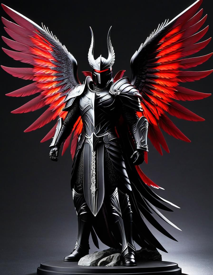 Guardian of the Crimson Eclipse: Mythical Sentinel