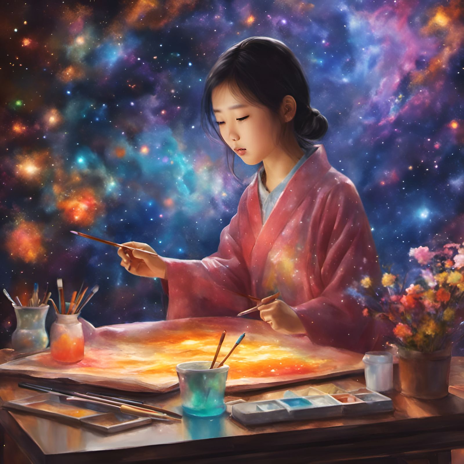 superpower: what you paint comes to life!🪐🎨👩🏻‍🎨🖌️  by @Magdalene