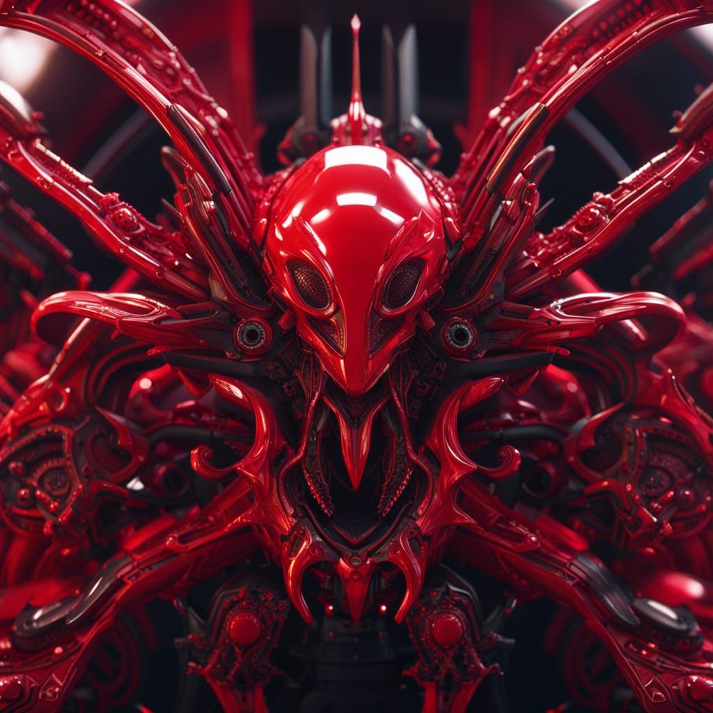 cinnabar alien 1 AI Generated Artwork NightCafe Creator