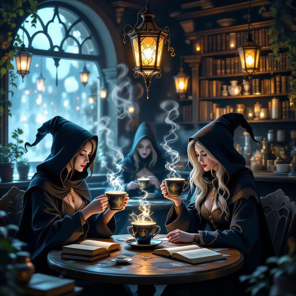 An enchanted café   by @niles cc lover