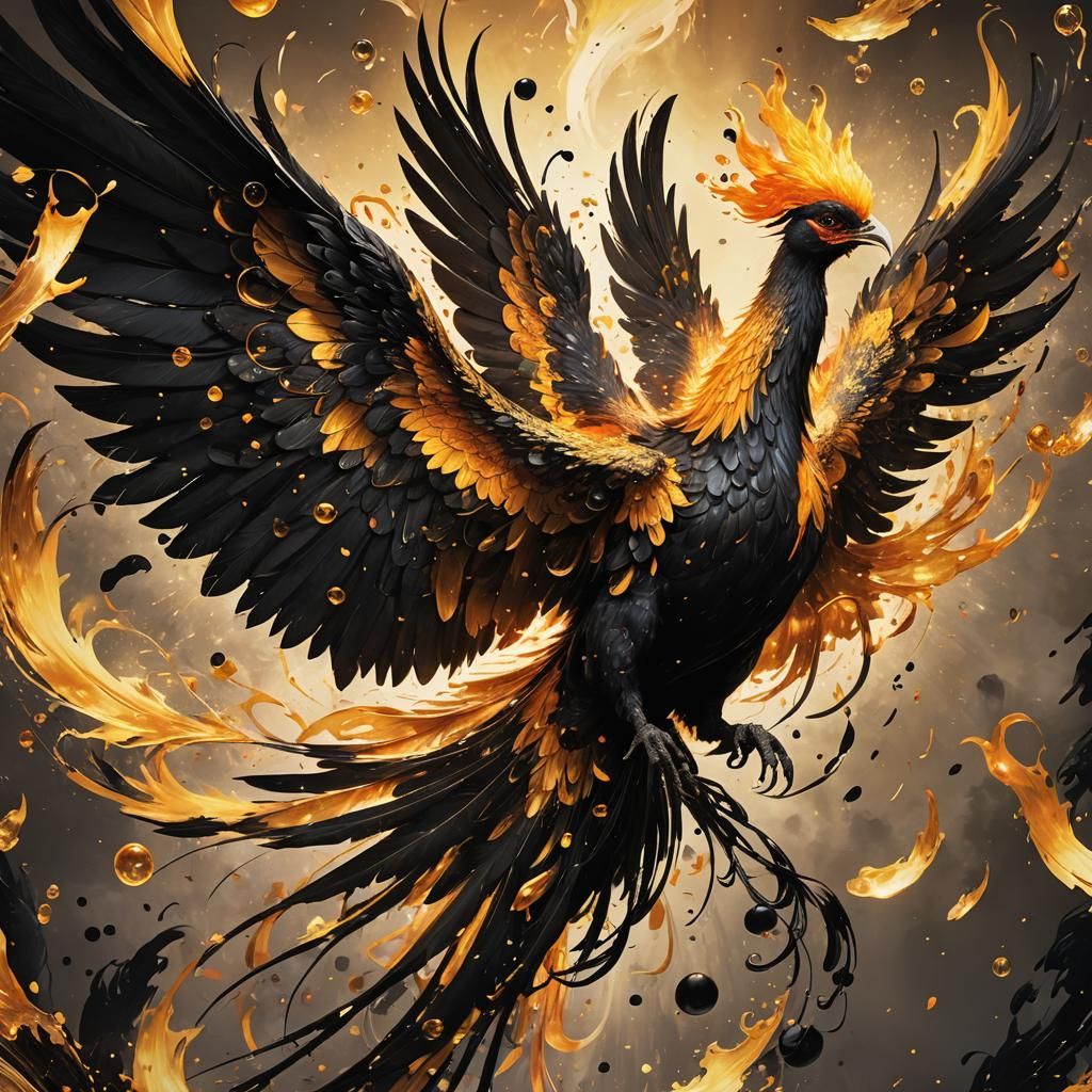 A  majestic phoenix.