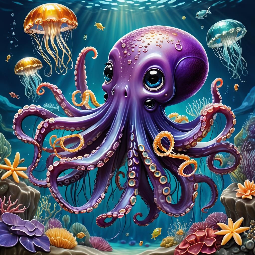 Octopus and Jellyfish