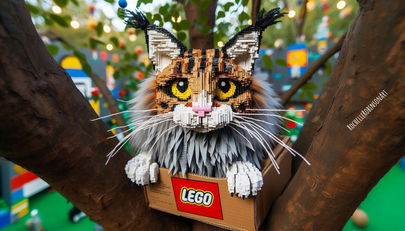 Maine C Cat - Lego Art