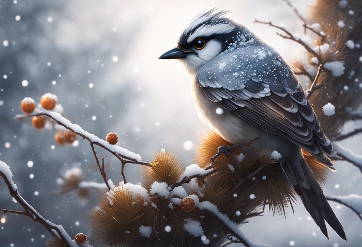 Snowy Bird