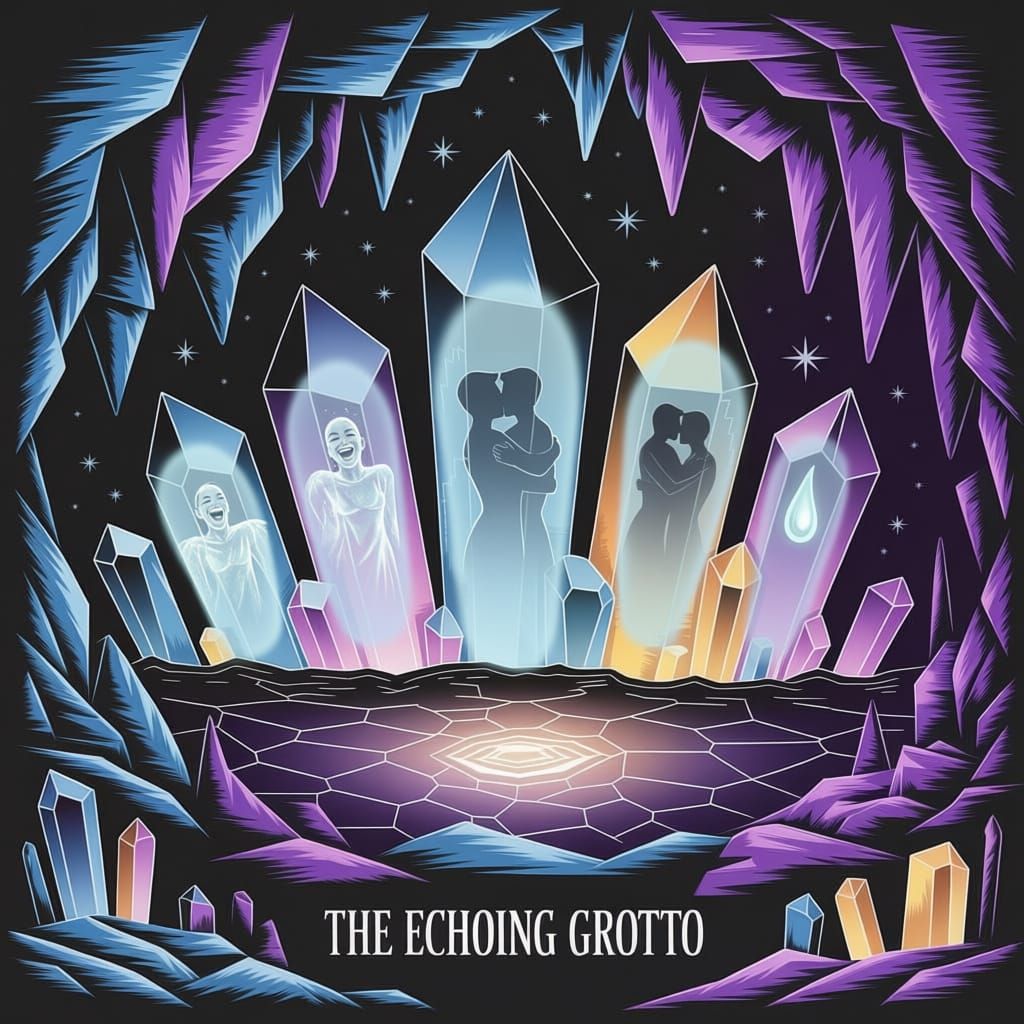 The Echoing Grotto (Ideogram 2a Turbo + Qwen Image Edit Plus x2)