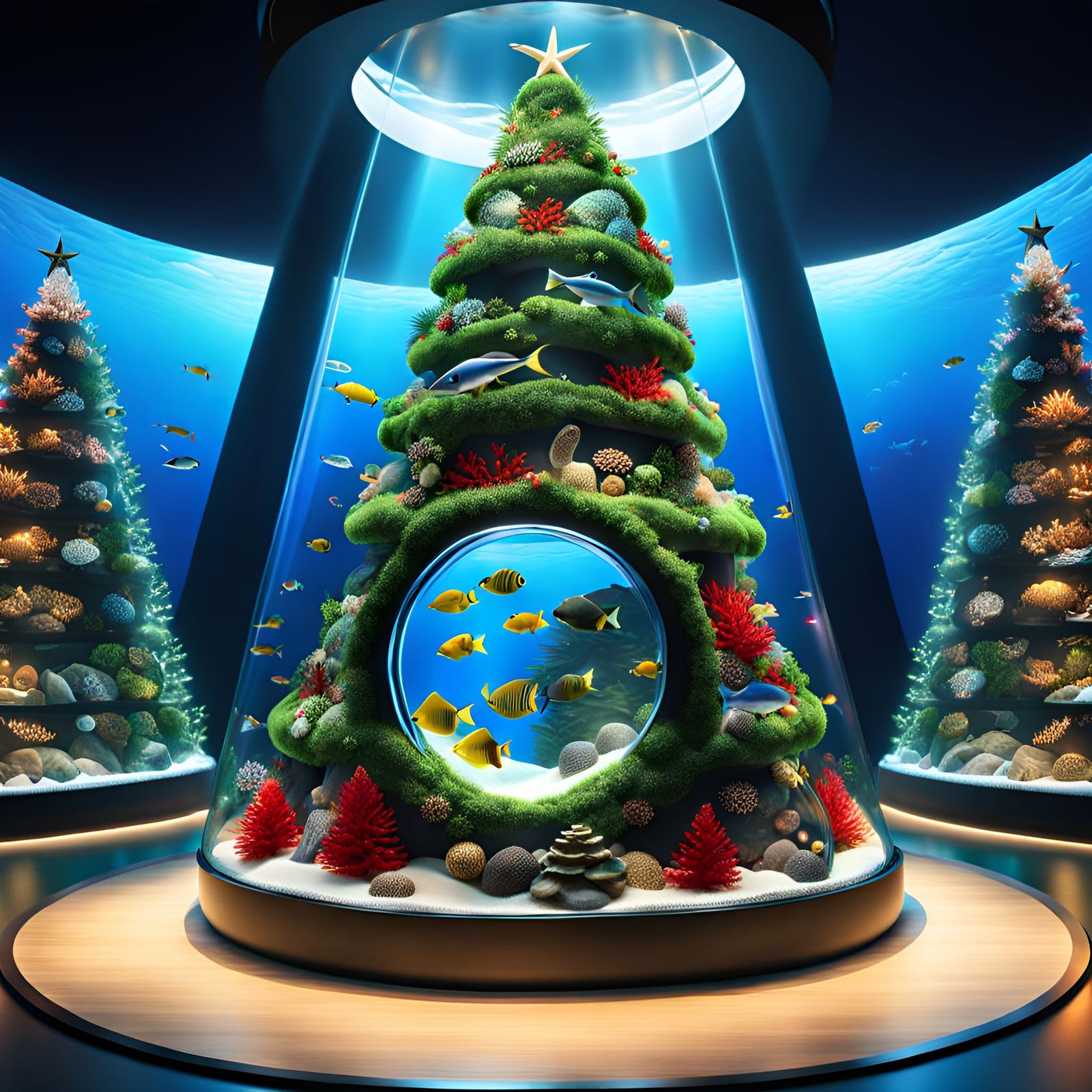 Sea life Christmas tree 🎄 (Unconventional Christmas Trees Daily Challenge)  by @Revenant_