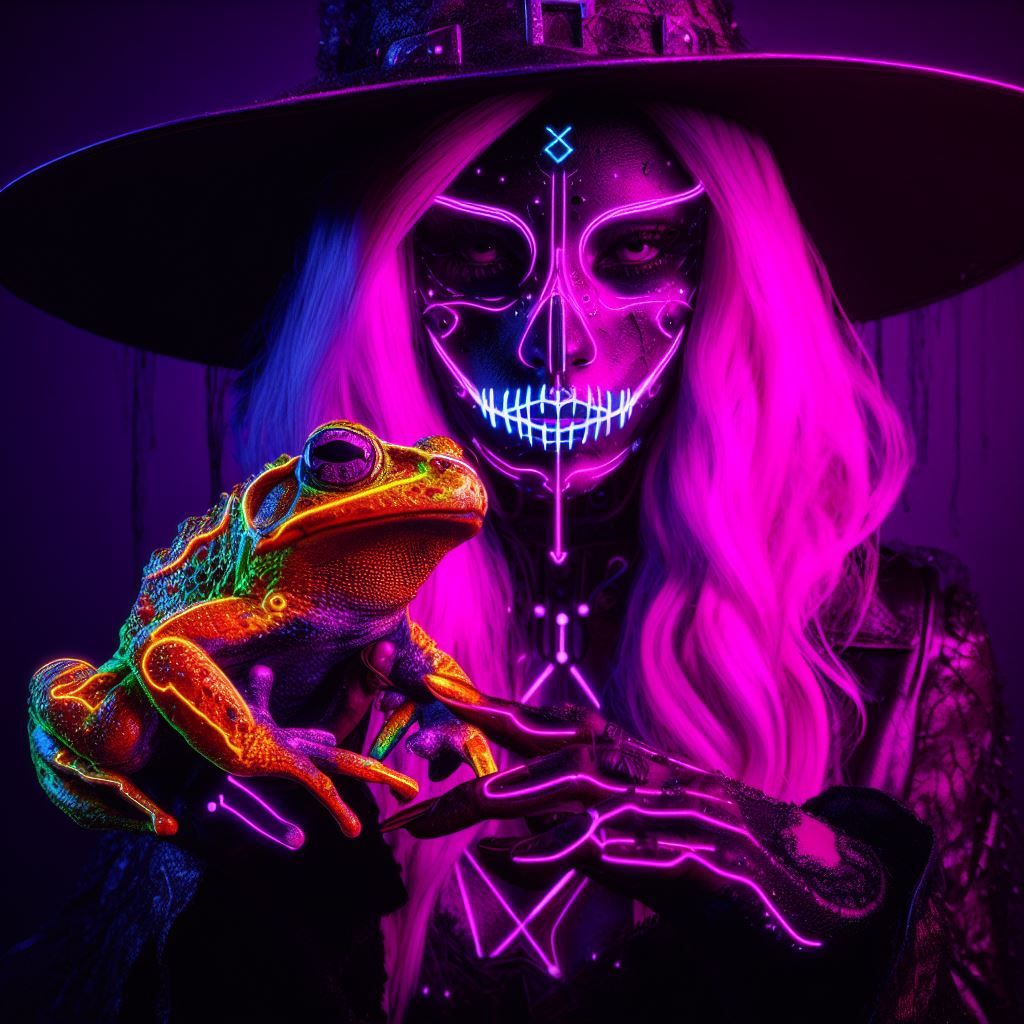 Neonpunk Witch