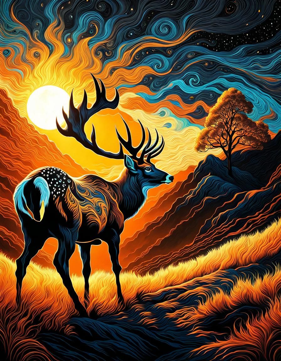 Deer in the Mountains  by @ACC