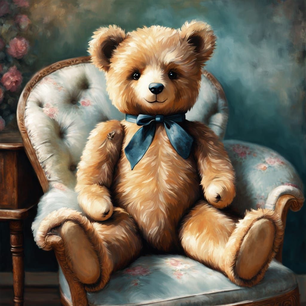 Teddy bear  by @BaldrianGoodnight