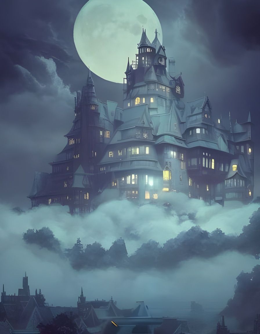 Fog-Covered Manor  by @Nobody-Important