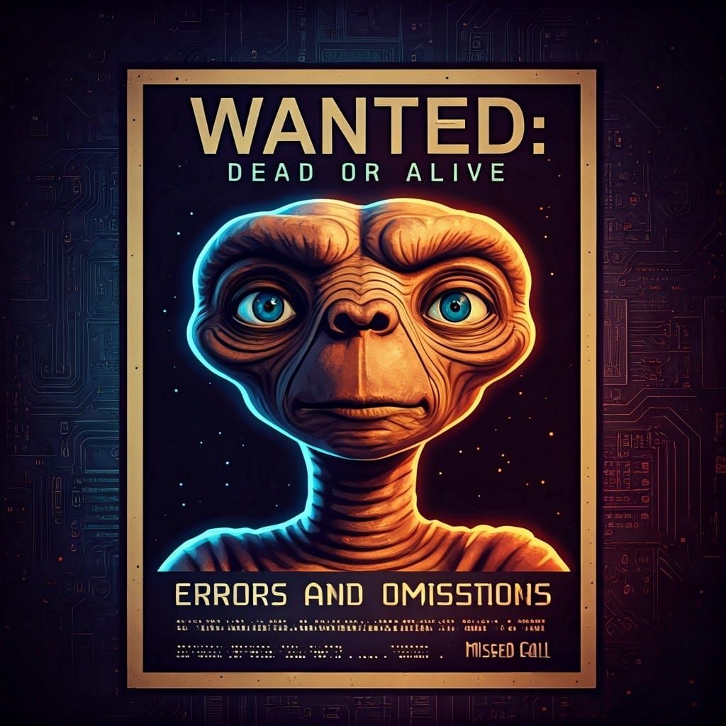 E.T. Wanted Poster  by @Beps