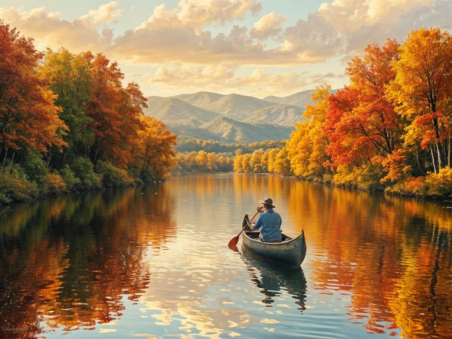 Sunset Paddle  by @Dabbler