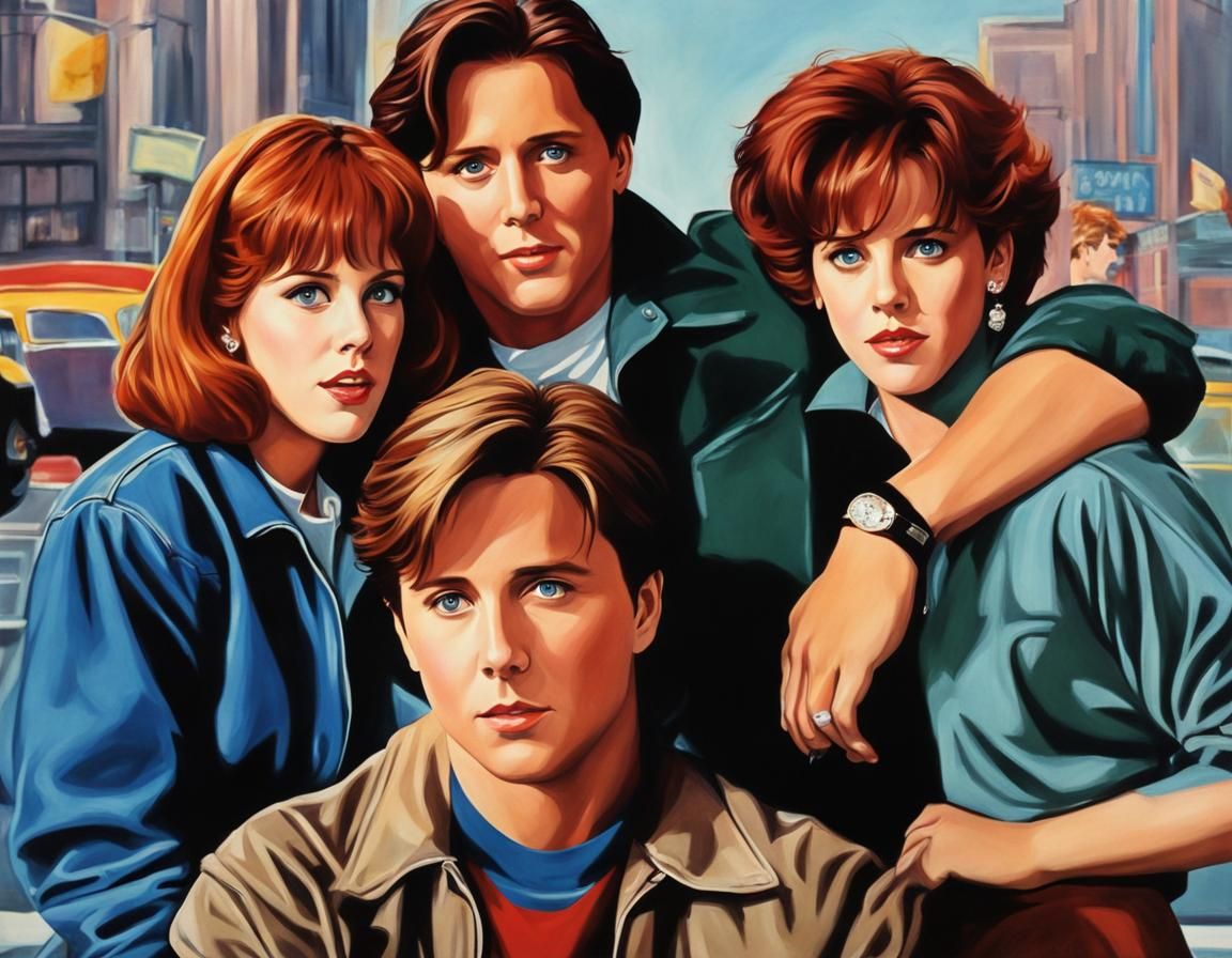 The Breakfast Club Icons Star in a Retro 50s Movie Poster