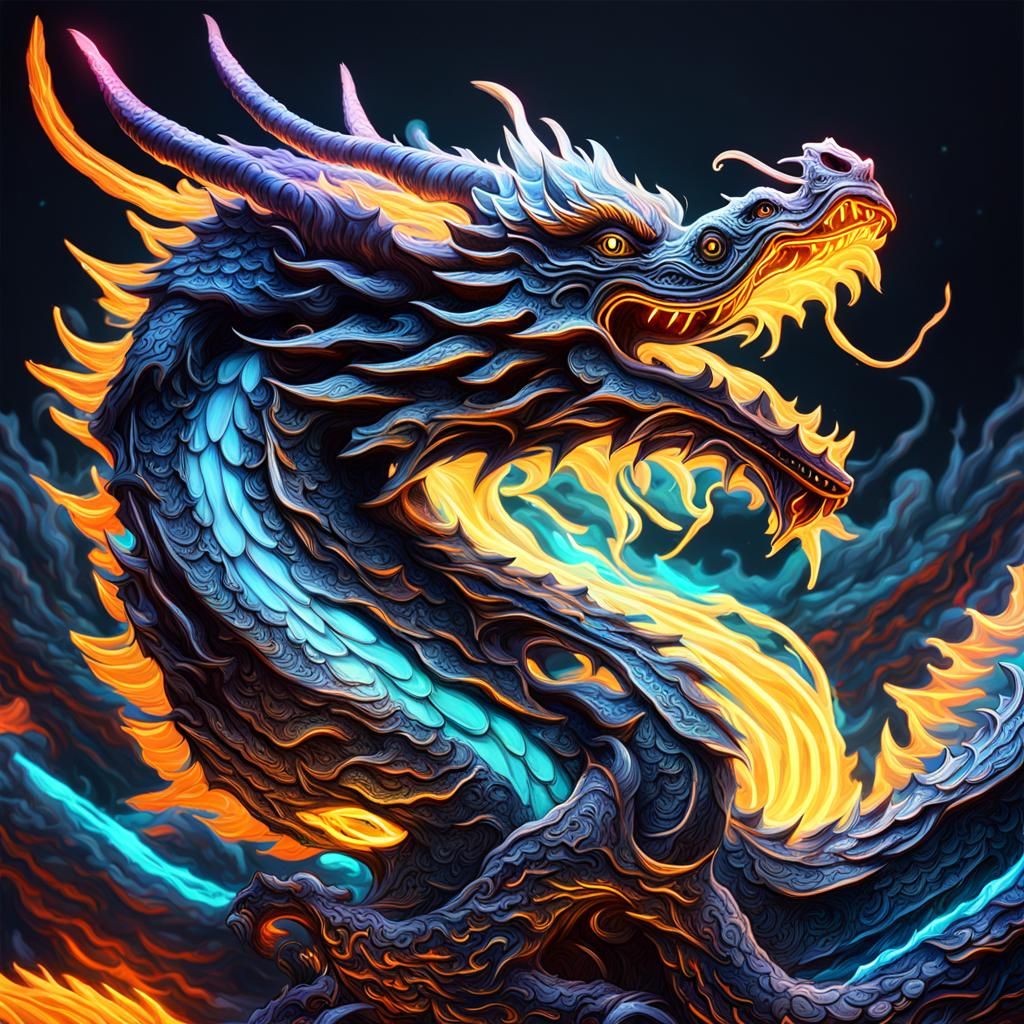 Dragon of Light - AI Generated Artwork - NightCafe Creator