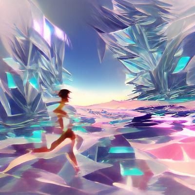 Running Through a Crystalline Expanse