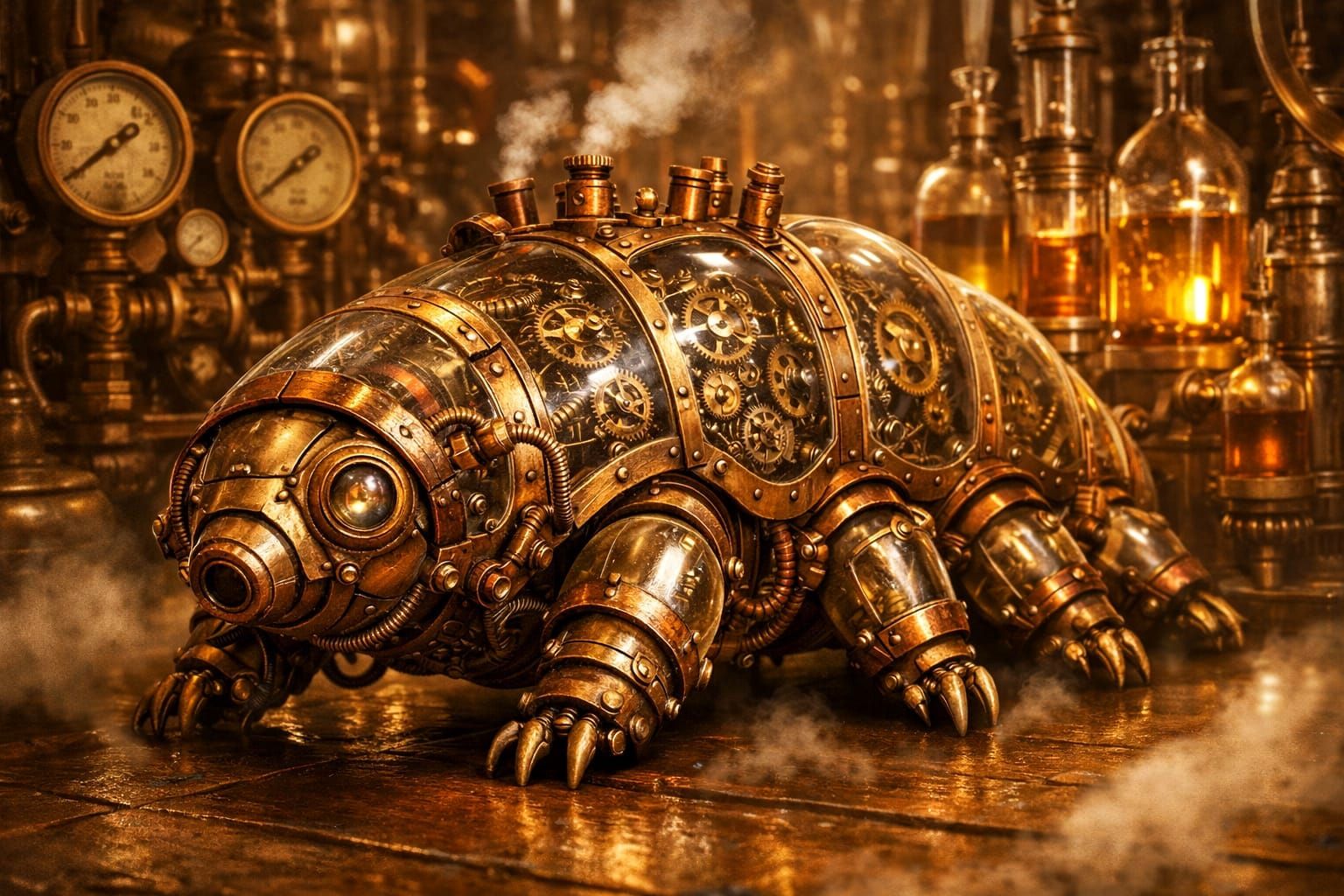 Clockwork Tardigrade  by @Hallkatla