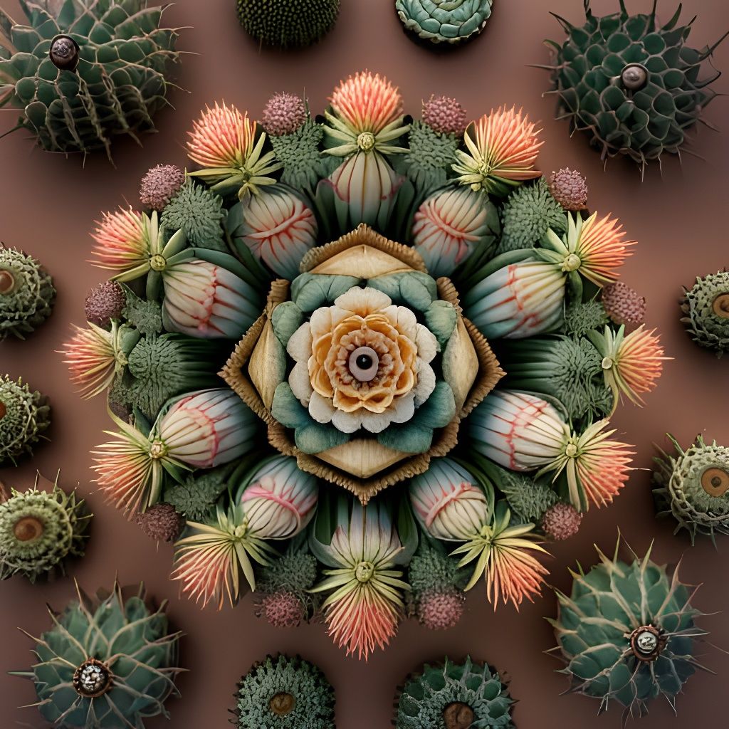 Cactus Kaleidoscope  by @ing