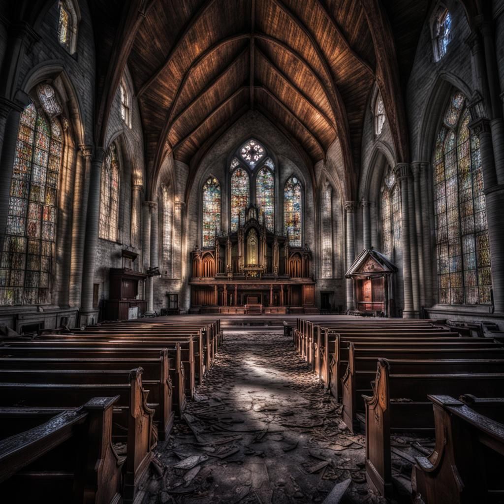 Abandoned old church  by @VintageGirl13