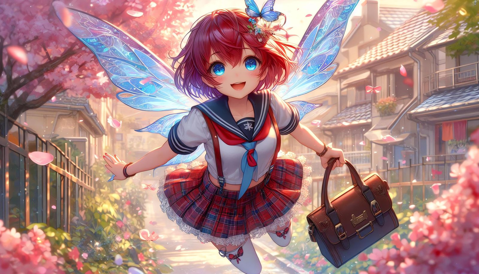 Fairy Schoolgirl (I can't use a backpack!) 16:9