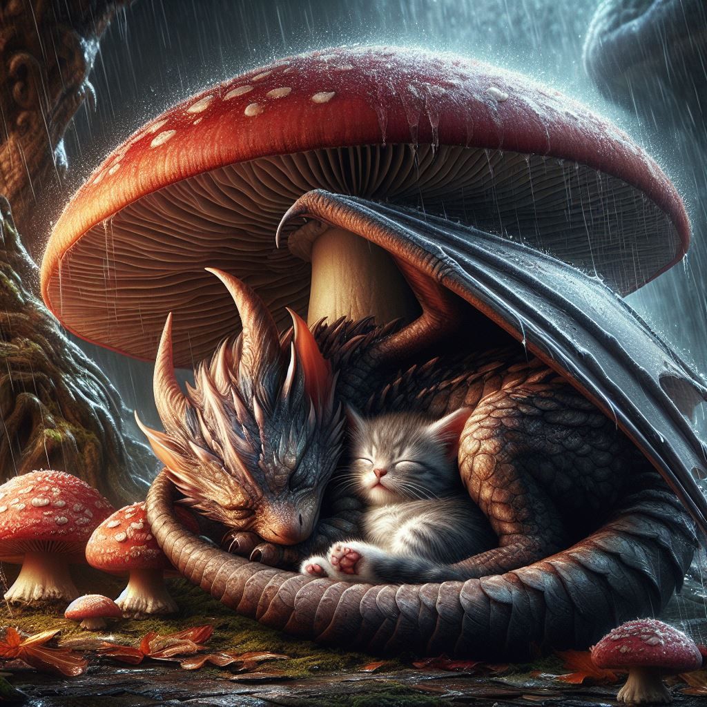 Kitten and the dragon