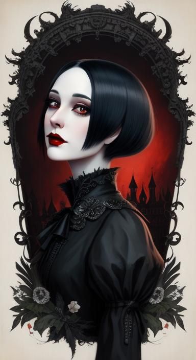 Spooky Creepy macabre Young Cruella Devill Human Pics 1930's...