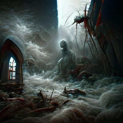 The end of the world after the great flood，science fiction，d...