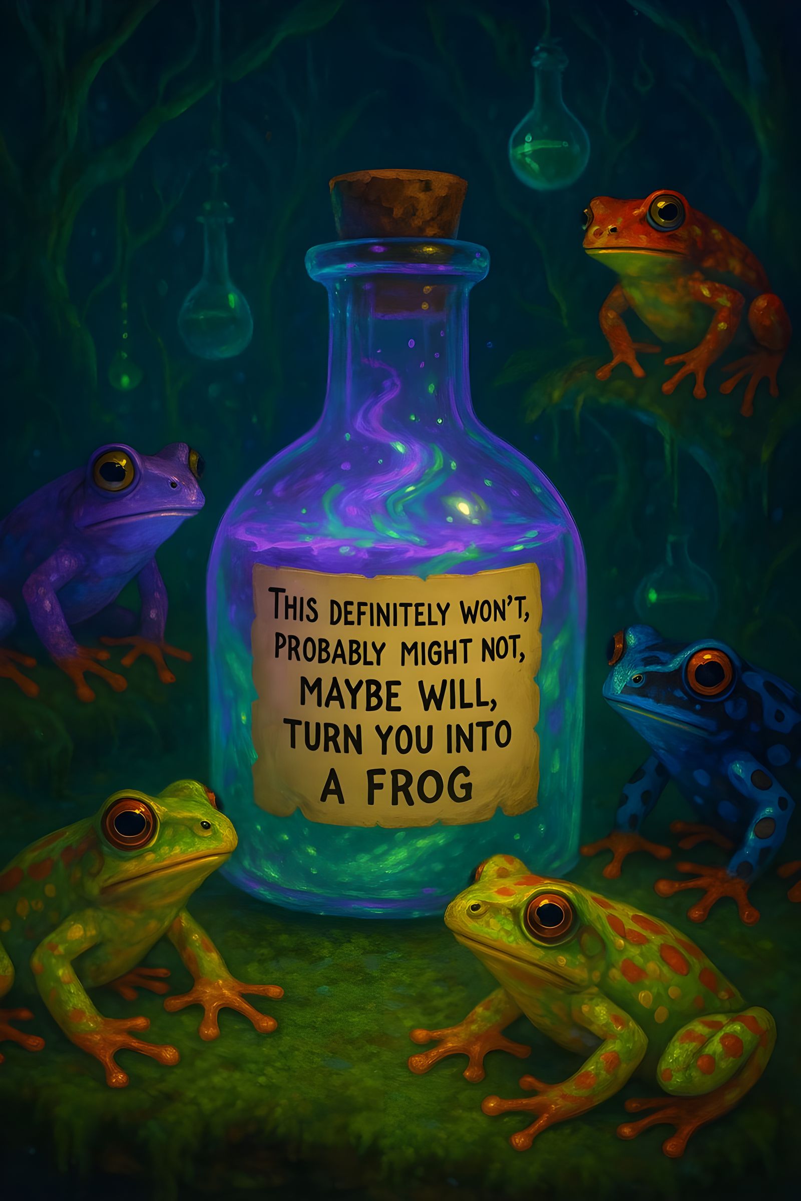 This definitely won't, probably might not, maybe will, turn you into a frog  by @Zepp