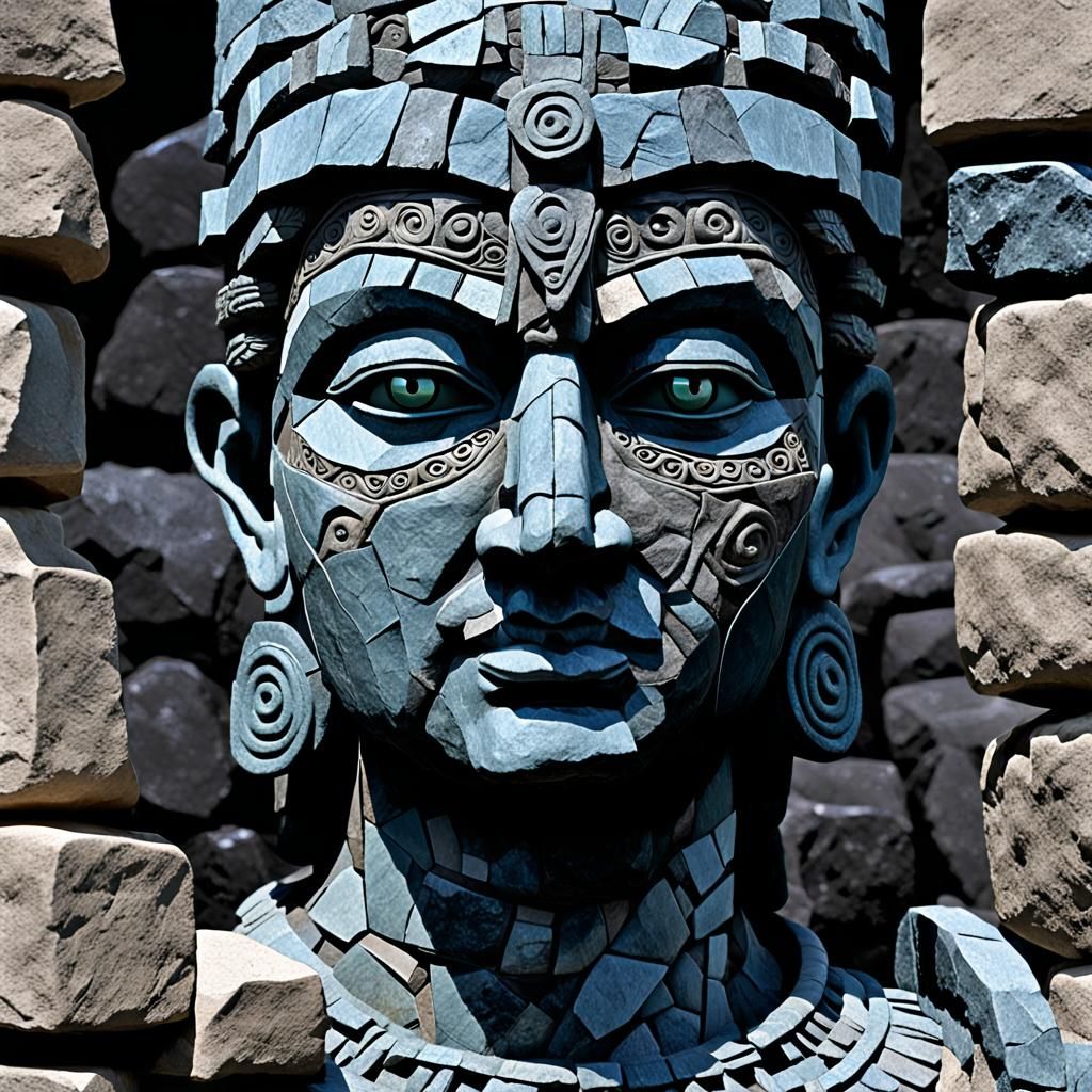 The Language of order,a ((warrior womans face , ))designed f...