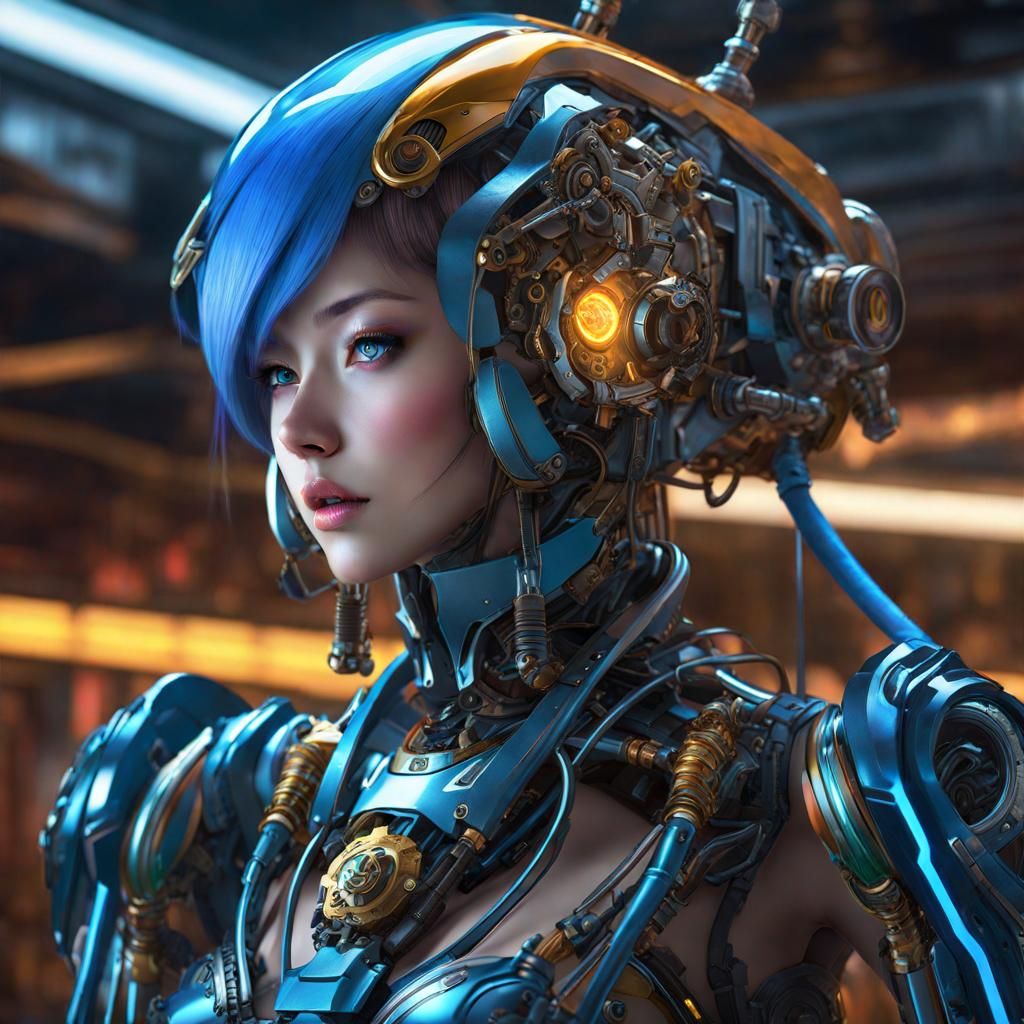 Blue Cyborg
