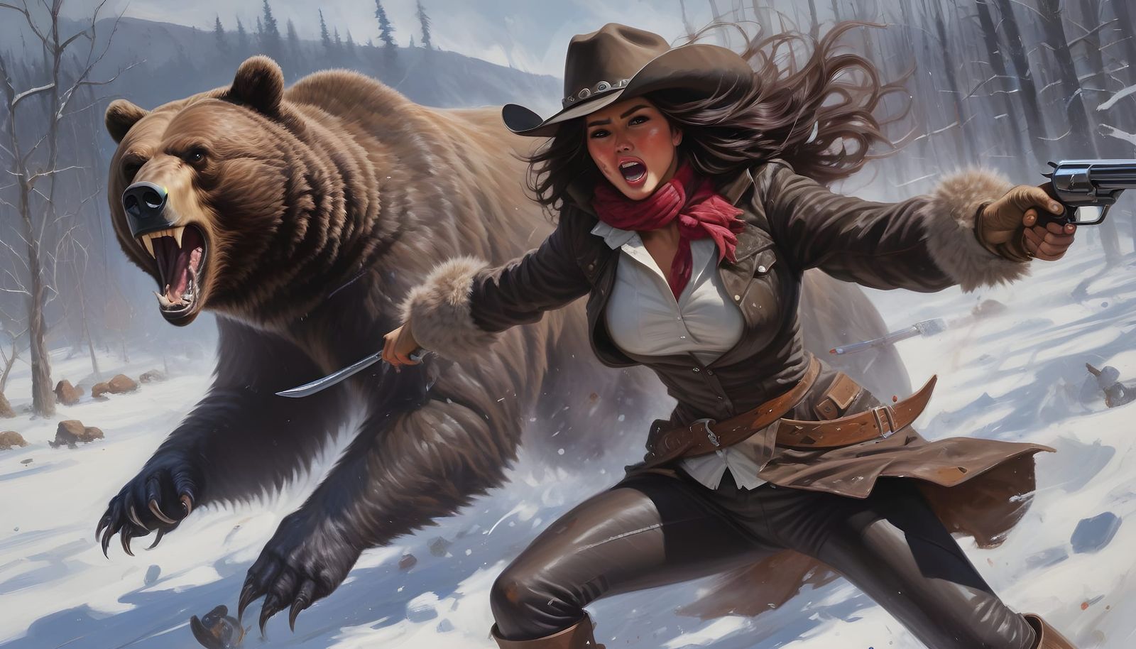 The Bear Ain't Happy With The Intruder