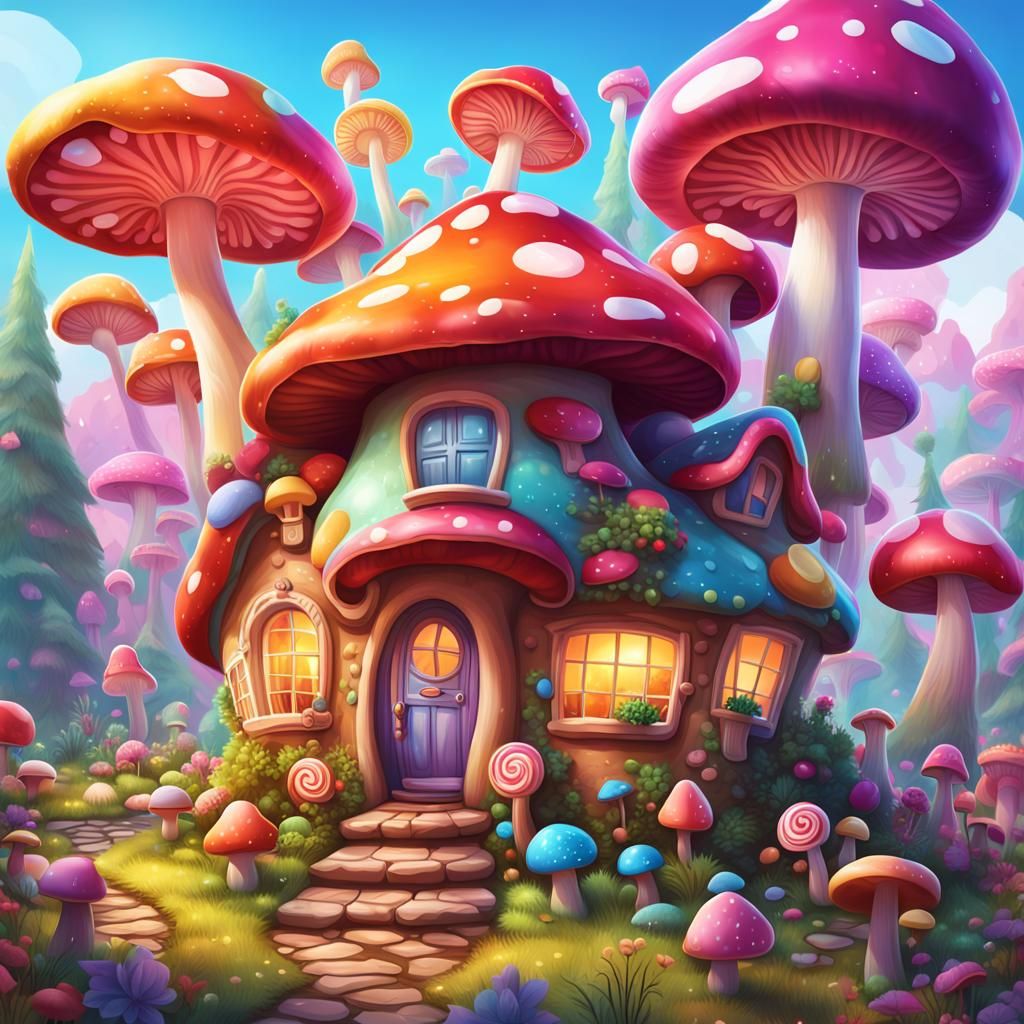 Magical mushroom house