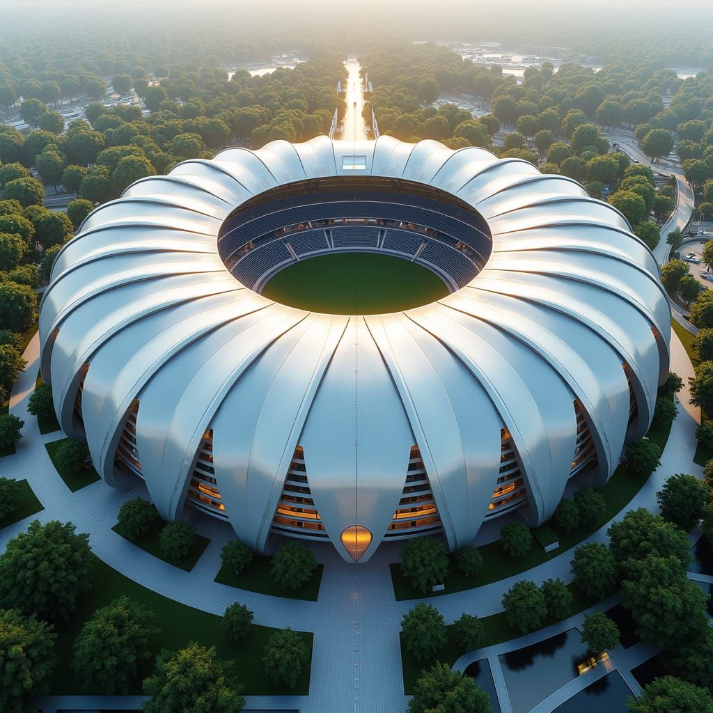 fish scale-inspired stadium