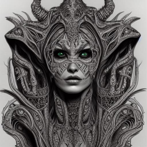 Void Queen 1.1 - AI Generated Artwork - NightCafe Creator