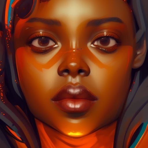 Orange Captivity - AI Generated Artwork - NightCafe Creator