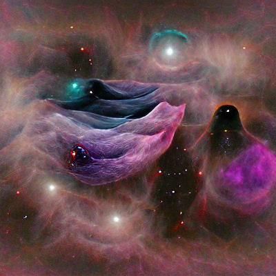 A void filled with nebulas
