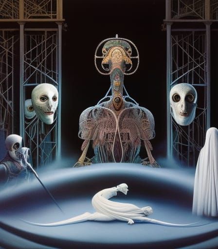 Eldritch Stopmotion Cinema Still in Hyperrealism Style