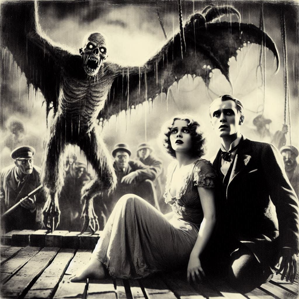 Vintage Horror Movie Still