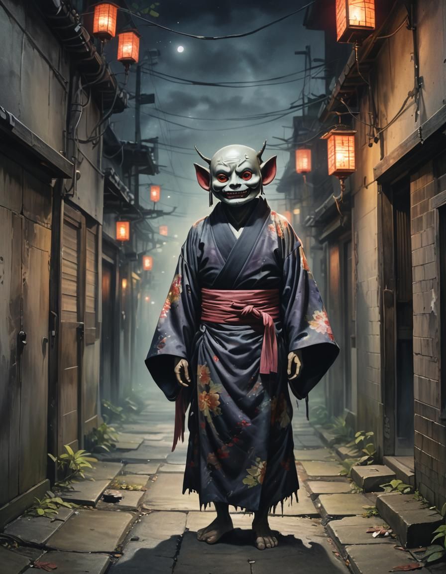That's Japan... a random Yōkai in the streets...