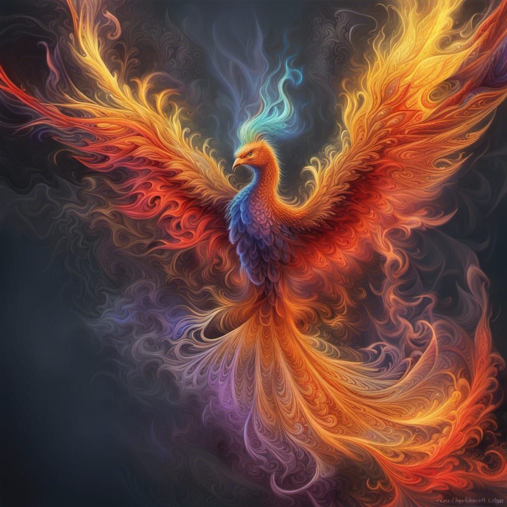 Phoenix Rising - AI Generated Artwork - NightCafe Creator